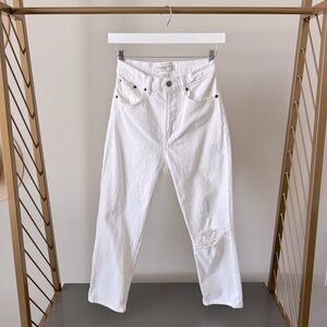 A&F Curve Love Ultra High Rise Ankle Straight Jean *SHORT